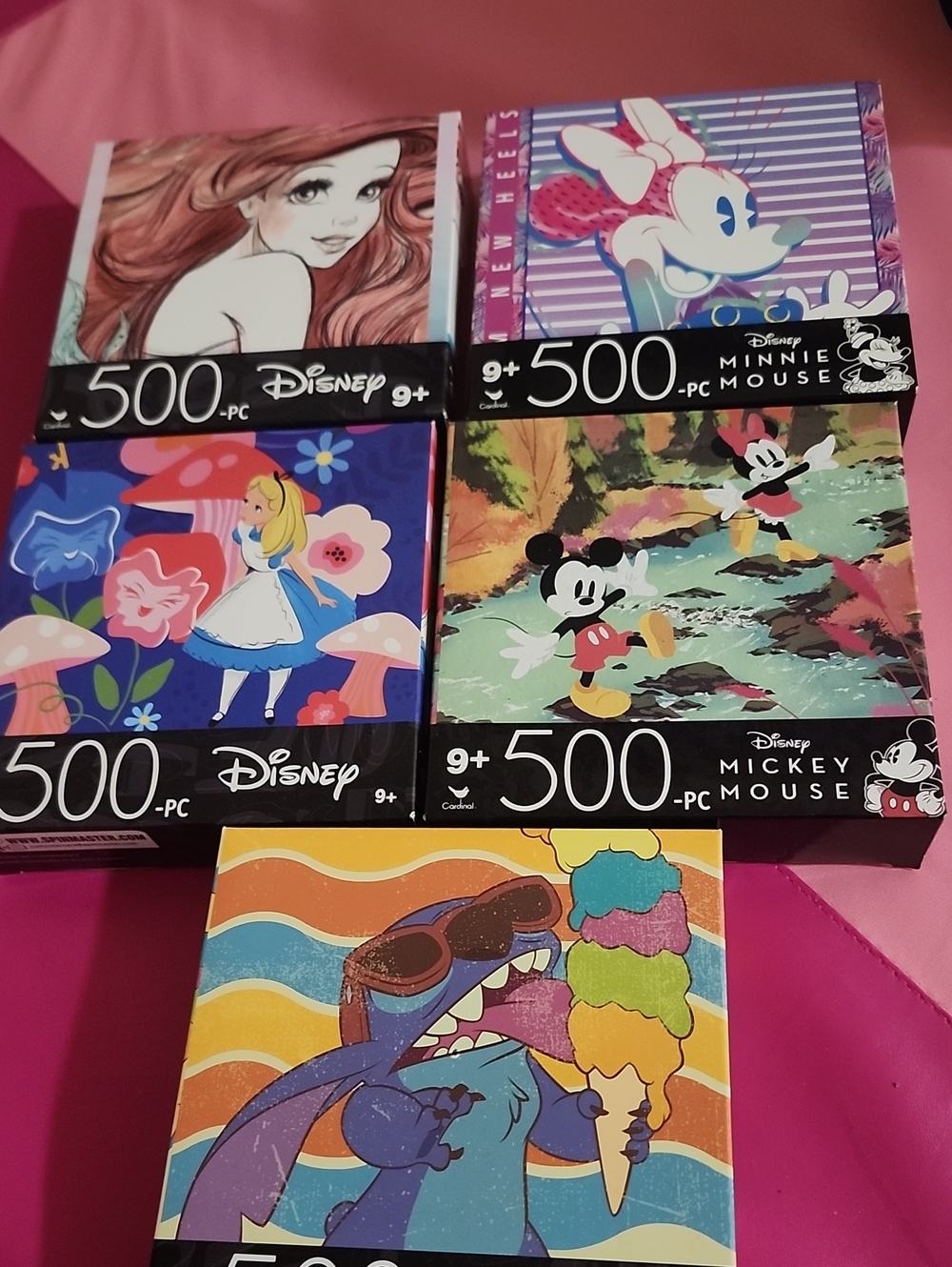 5 500 Pc Disney Puzzles $10 For All
